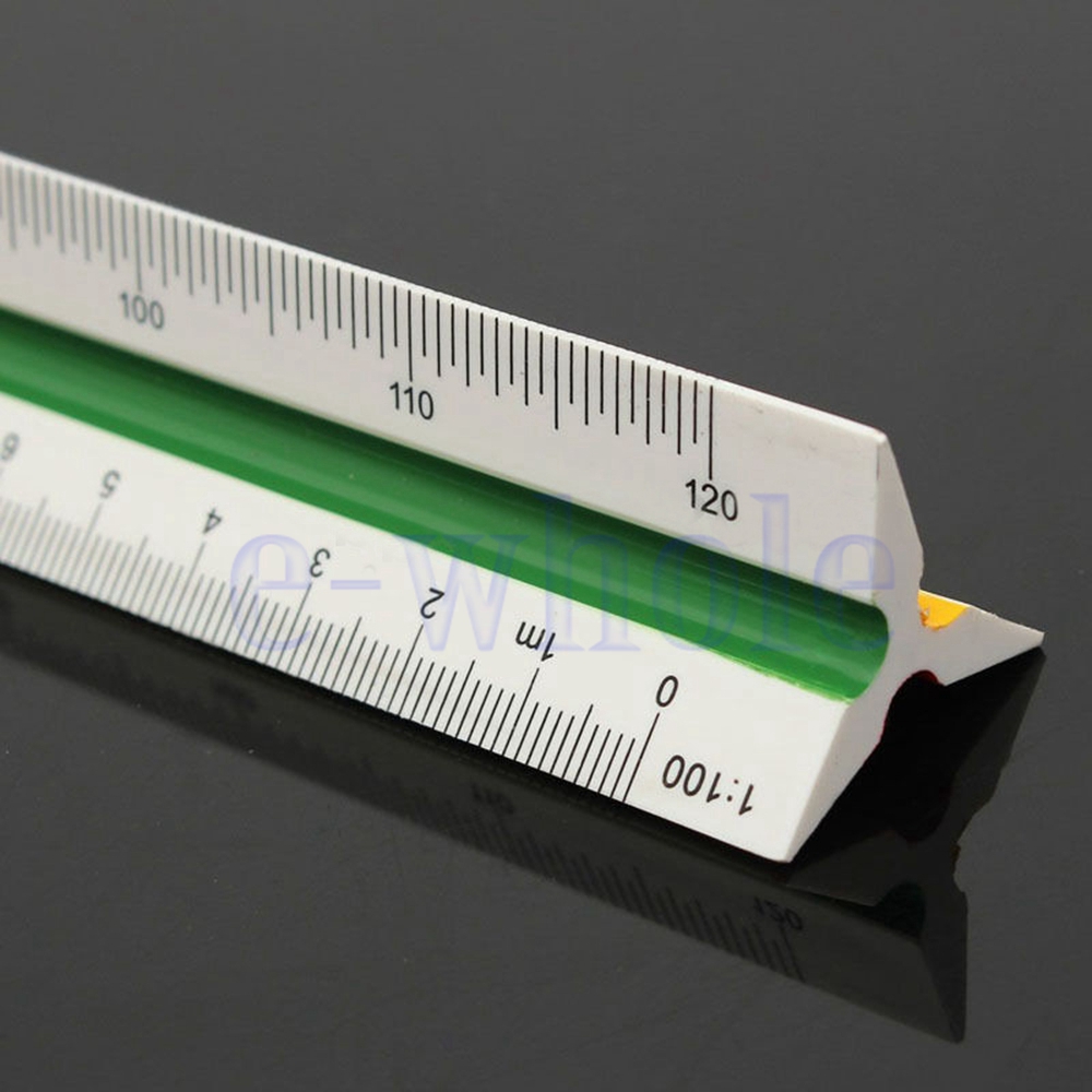 30cm-12-solid-plastic-metric-triangular-scale-ruler-architect